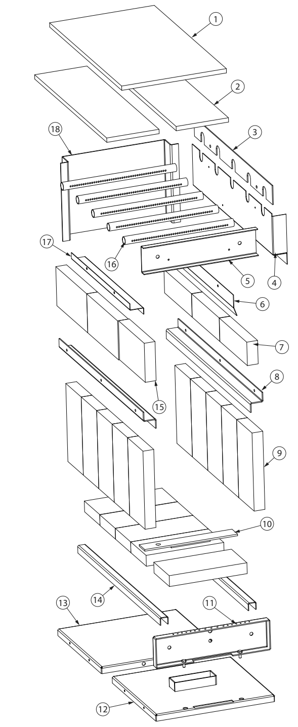 Repair Parts 2 Diagram and Parts List for VG4020  US Stove Company Heating Stove